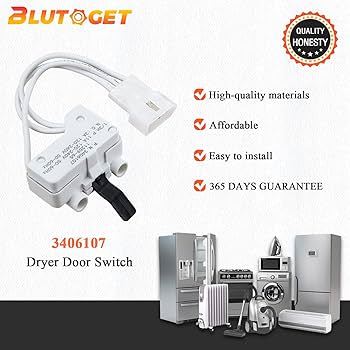 Amazon.com: WP3406107 3406107 AP6008561 Dryer Door Switch Upgraded